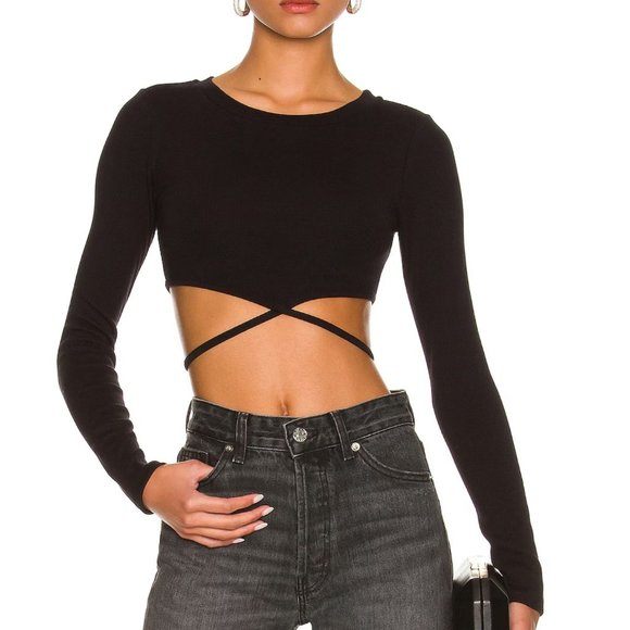 Lovers + Friends Tops - Lovers + Friends Waist Tie Tee